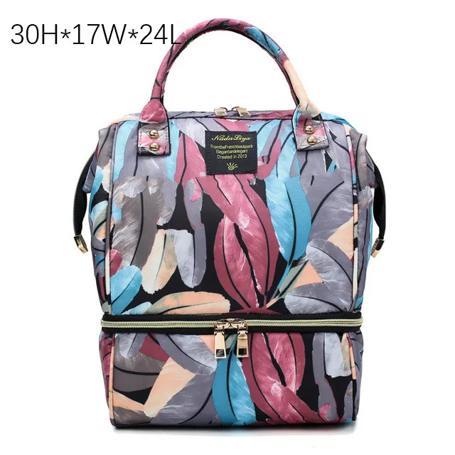 Модная сумка для подгузников для мам, большой клетчатый рюкзак для путешествий, дизайнерская Детская сумка для коляски, сумка-Органайзер для подгузников для мам - Цвет: 10