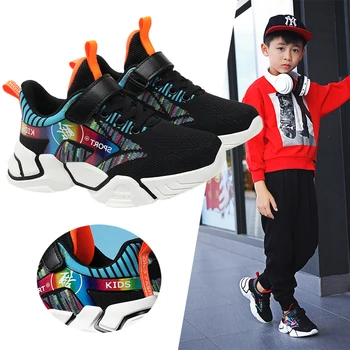 

PEAKING Boys Sneakers Children Shoe Spring Autumn Non-slip Breathable Lightweight Students Footwear Casual Running Sports Shoes