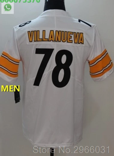 For men Питтсбург A++ Качественная мужская футболка для взрослых ben roethlisberger 7 Le'Veon Bell 26 Antonio коричневый 84 alejandro villanueva 78 - Цвет: For men