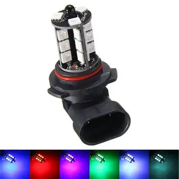 

2x 9050 5050 LED 27 SMD RGB Car Headlight Fog Light Lamp Bulb + Remote Control
