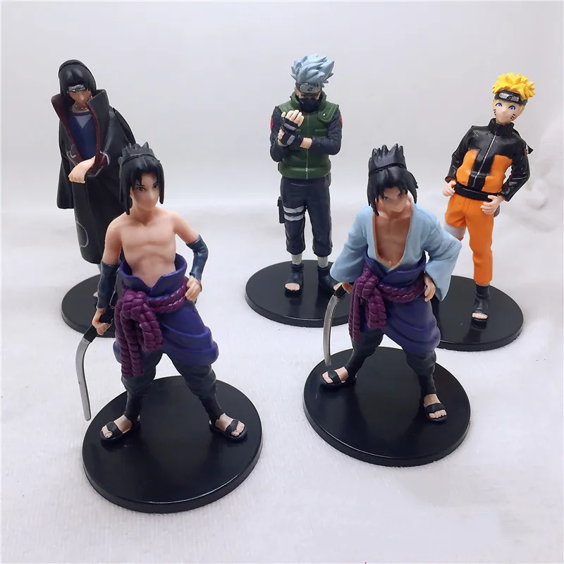 Фигурки героев аниме Наруто Мультяшные персонажи Hatake Kakashi Uchiha Sasuke Itachi