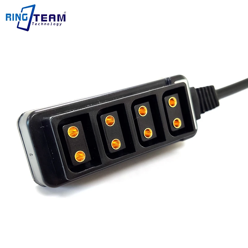 ARRI AMIRA/XT камера 12v 2pin питание до 4 D-tap Мощность камеры DTAP четырехходовой сплиттер для светильник/монитор/лампы