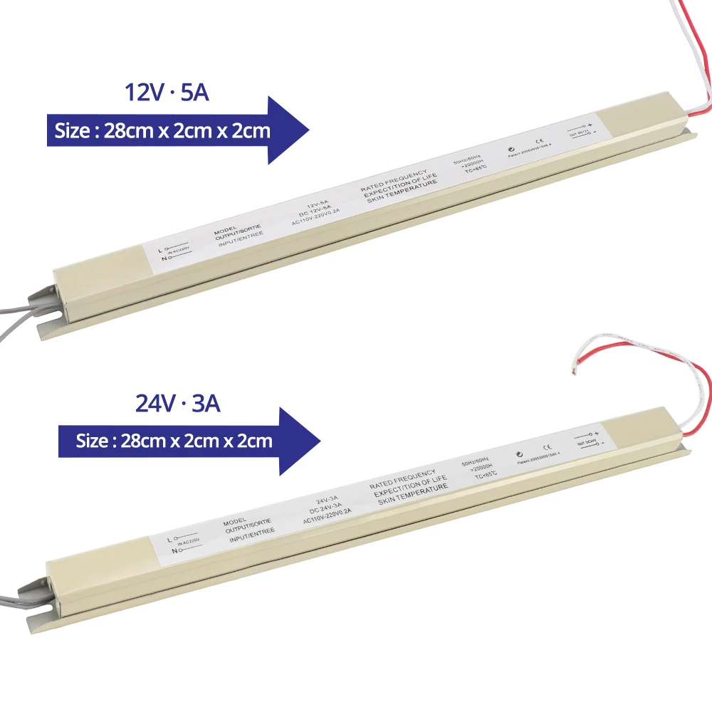 DC12V 1.5A 2A 3A 4A 5A светодиодный драйвер AC110V~ 220V Ультра тонкий светодиодный источник питания Светильник ing трансформатор для тонкий рекламный светильник