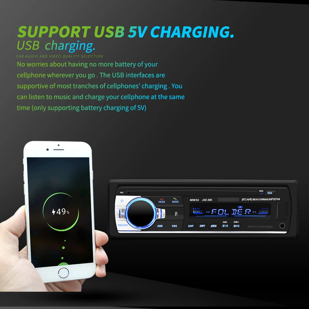 Car MP3 Radio 1din Auto Stereo Audio Player car radio