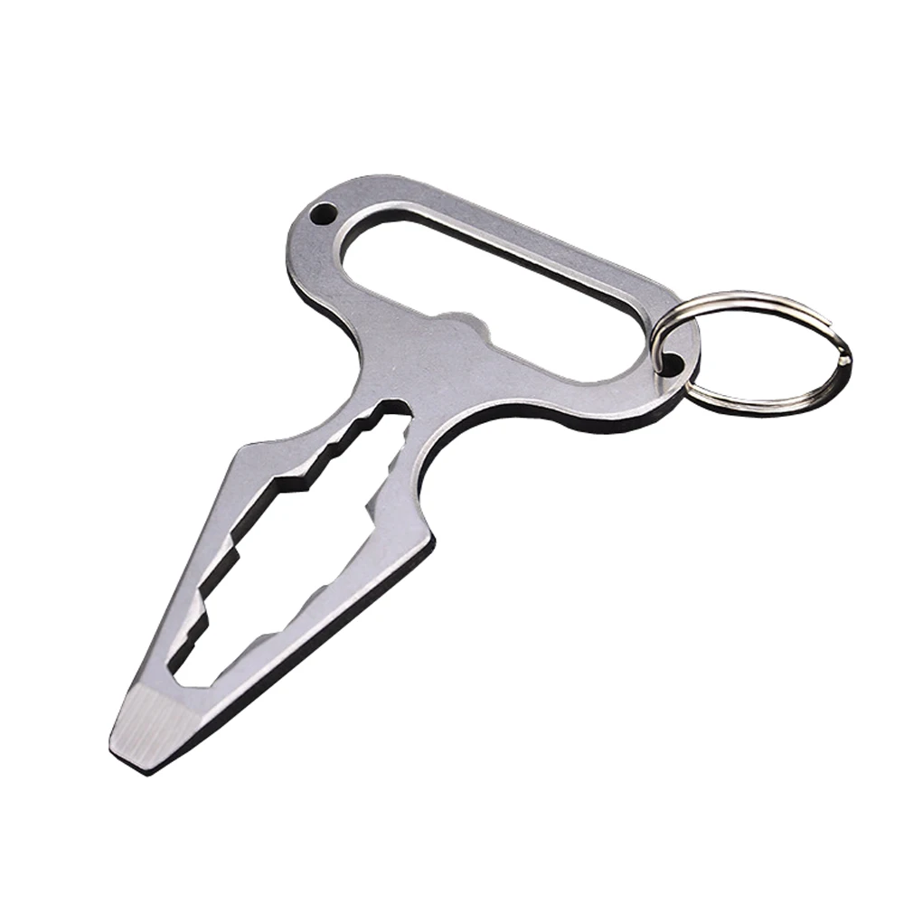 

Mini Multifunctional Bottle Opener Keyring Self Defense Spanner Wrench Screwdriver Security Tactical Tool for Outdoor Camping