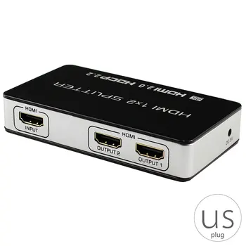 

HD Splitter 1080p 4K Video Amplifier 1 Input 2 Output Video Device Power Adapter US Plug