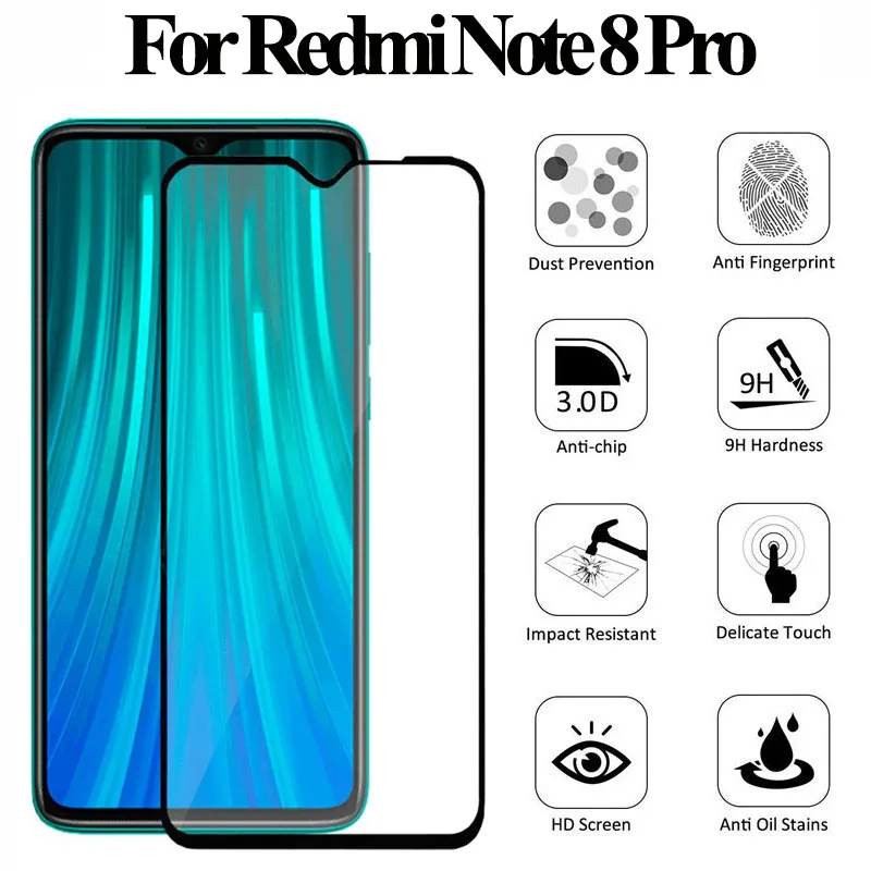 2 в 1 ТПУ чехол + спереди Стекло xiaomi redmi note 8 pro Экран протектор xiomi 8t защитное стекло