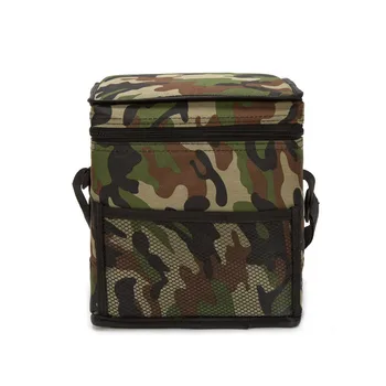 

Oxford cloth camouflage insulation cooler bag outdoor picnic bag portable cooler bag lunch bag lunch bag Food Storage Bag