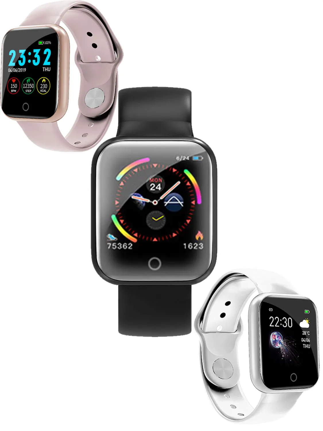 I5 Смарт-часы для мужчин и женщин для Apple Iphone Xiaomi Android Phone сердечный ритм Smartwatch PK Apple Watch GT88 B57 Iwo 11 8 plus 9 10