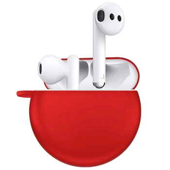

Silicone Case For Huawei FreeBuds 3 Solid Color TWS Earphone Protective Cover For Huawei FreeBuds 3 Cases Accessories with Hooks