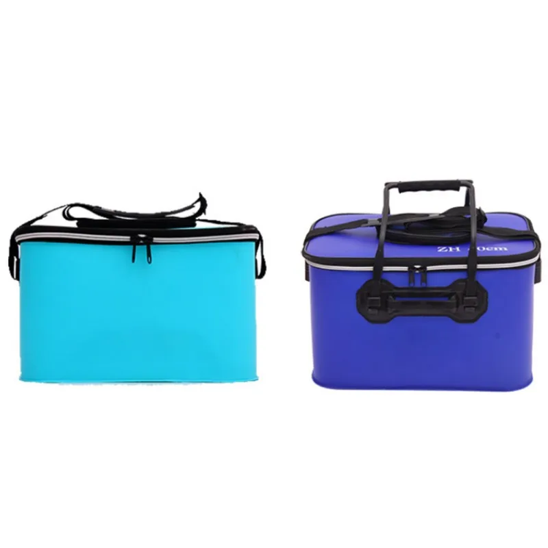 Water Bucket Rectangular Thick Retractable Folding Portable Zipper Organizer Storage Container Accessories For Fishing Lure New