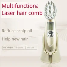 Лазерная микротоки Массажная расческа EMS Вибрация инфракрасный IPL Радио Частота многофункциональная машина управления маслом здоровые волосы