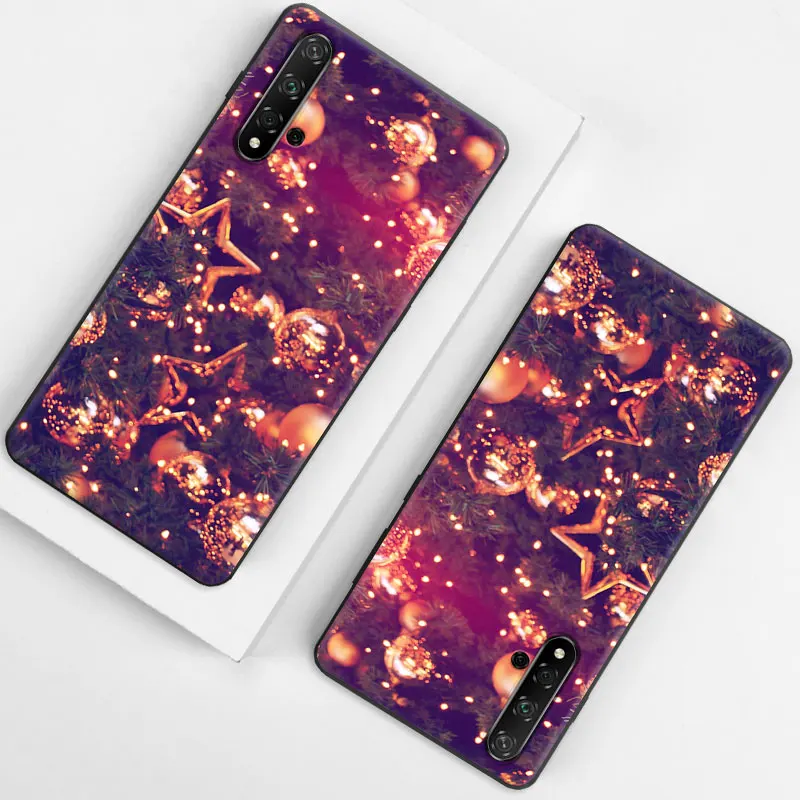 02 Чехол для Enjoy 9s гелевый мягкий чехол для телефона huawei Honor 20 20S 20Pro чехол Ультратонкий ТПУ X'mas узор протектор 10/10 Lite оболочка - Цвет: 02