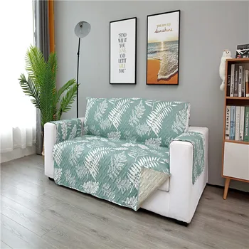 

Sectional Sofa Couch Cover Pet Dog Kids Mat Washable Green Recliner Sofa Cover Furniture Protector Water Resistance Anti-Slip X
