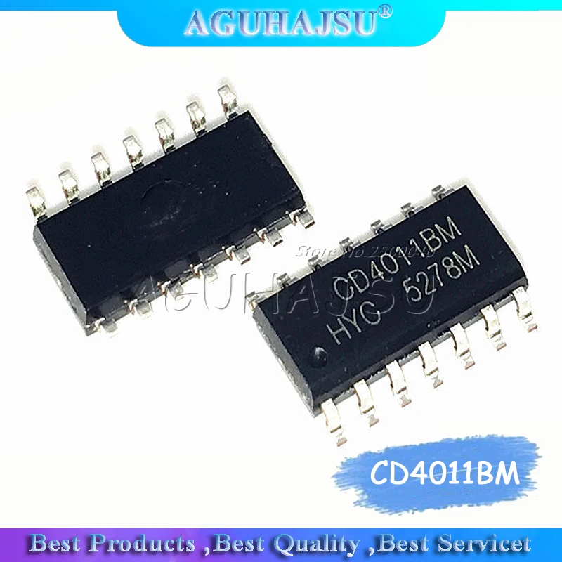 10CS CD4011BM CD4011B CD4011 SOP-14 четыре 2 входа NAND gate логический чип IC | Электронные компоненты