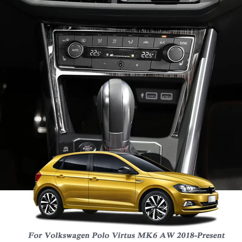 Стайлинг автомобиля для Volkswagen Polo Virtus MK6 AW 2018 в наличии воздушная панель с