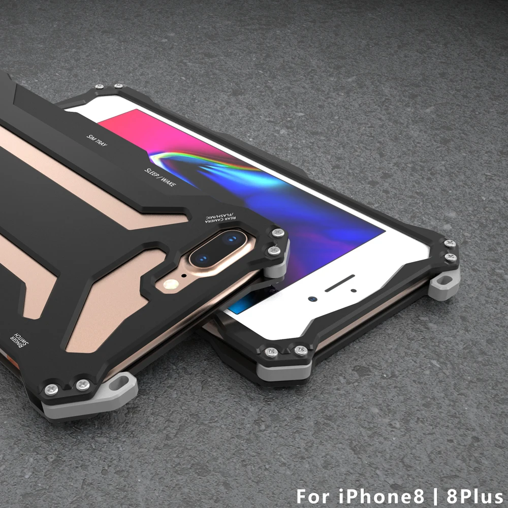 Роскошный Алюминиевый металлический чехол Gundam для Apple iPhone 7 8 Plus, ударопрочный тонкий жесткий чехол на заднюю панель для iPhone 5 se 6 6s Plus, чехол