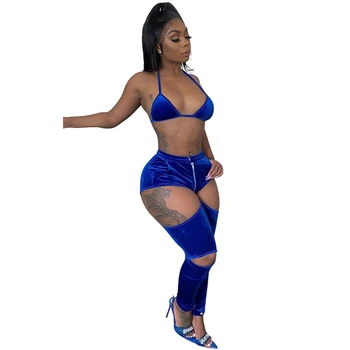 

Sexy Party Club 2 Piece Set Women Festival Clothing Autumn Bodycon Two Piece Set Top and Pants Suit Elegant Matching Women Sets