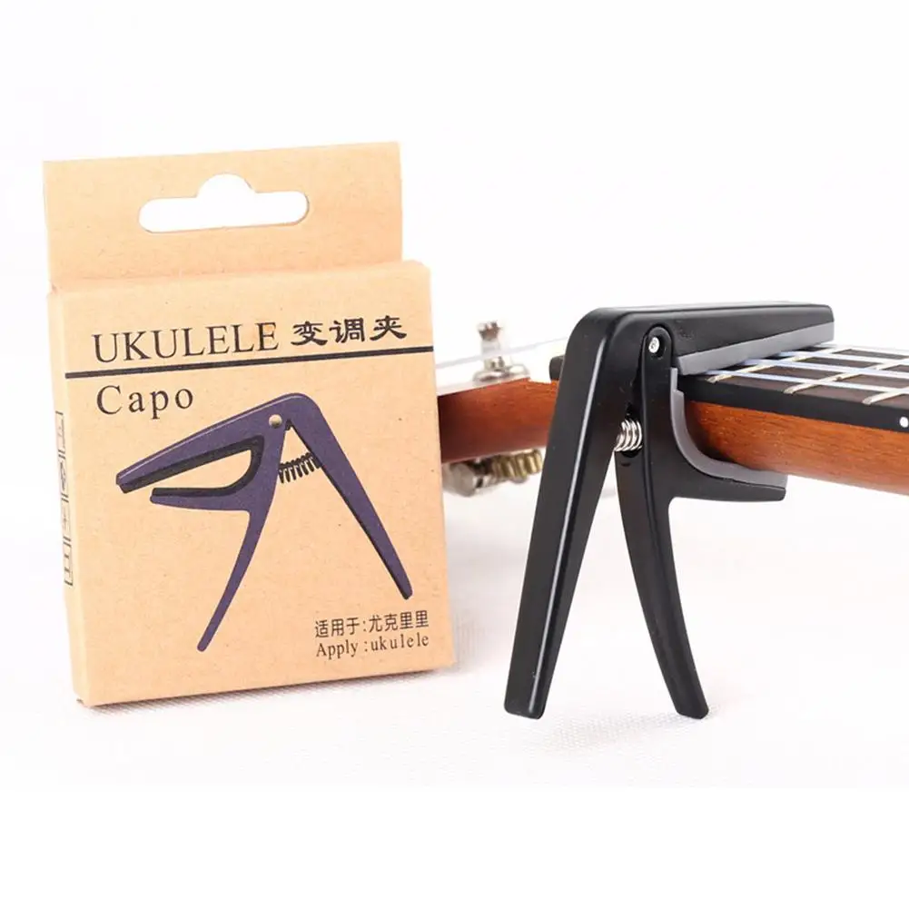 Professional Ukulele Capo 4 Strings Hawaii Guitar Capos Single-handed Quick Change Ukelele Capo Guitar Parts& Accessories