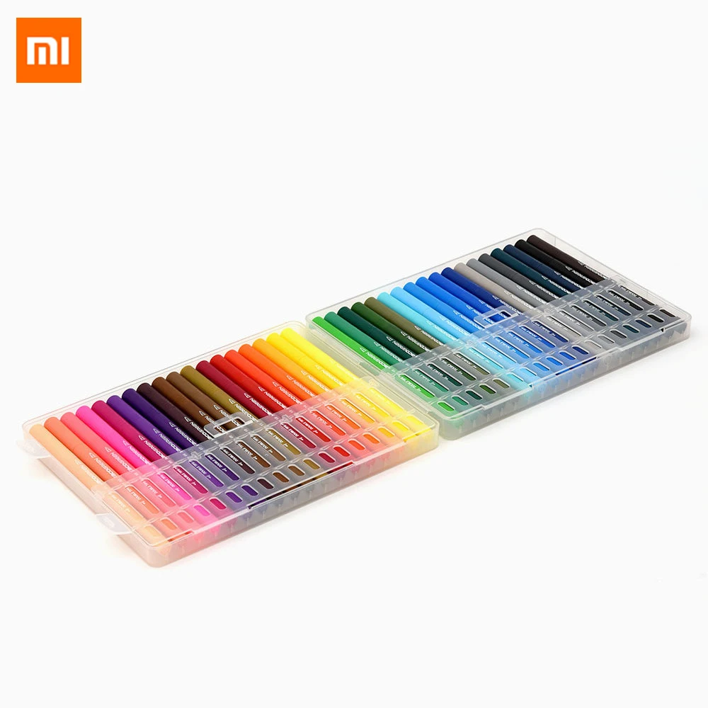 Online Neue Xiaomi KACO 36 Farben Doppel Nib Aquarell Pen Set Qualität Tinte Malerei Graffiti Kunst Marker Zeichnung Set von Mijia youpin