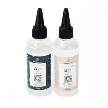

Ultra-transparent AB Crystal Glue Two Component Epoxy Resin Sealant Quick Drying 1:1/3:1