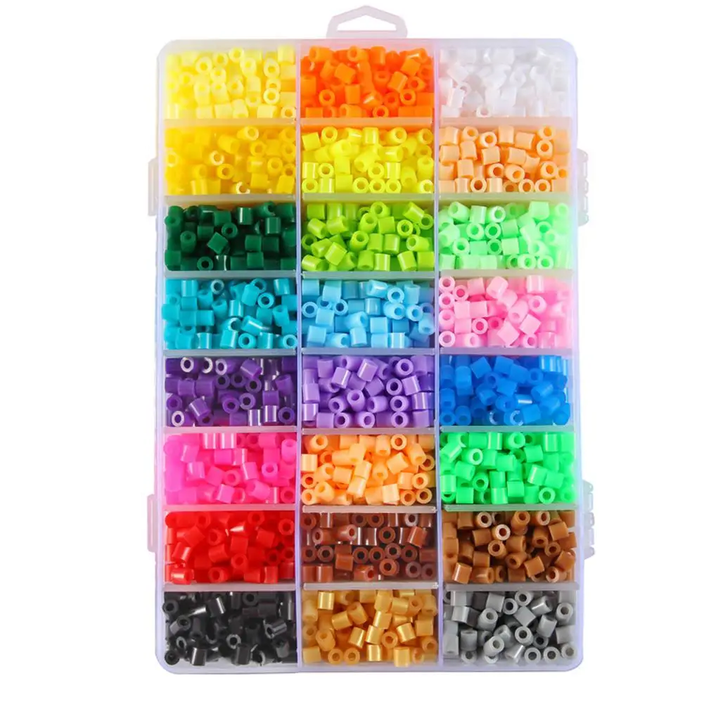 HobbyLane детей DIY предохранитель бусины наборы Красочные головоломки игрушки в качестве подарка - Цвет: 5mm24 color