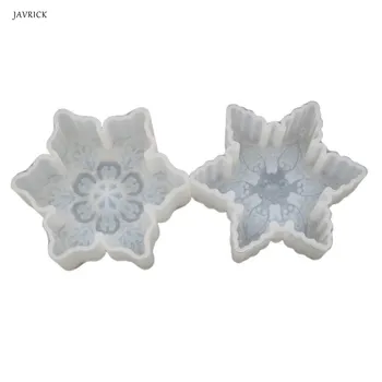 

DIY Crystal Epoxy Mould Large Snowflake Mold High Mirror Pendant Set Table Decor