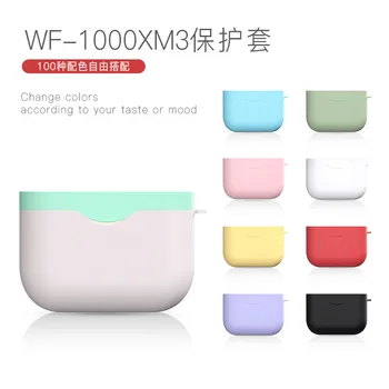 

Korean Contrast Color Candy Color Headphone Cases For Sony WF-1000XM3 Silicone TPU Soft Earphone Cover Case Accessories Funda
