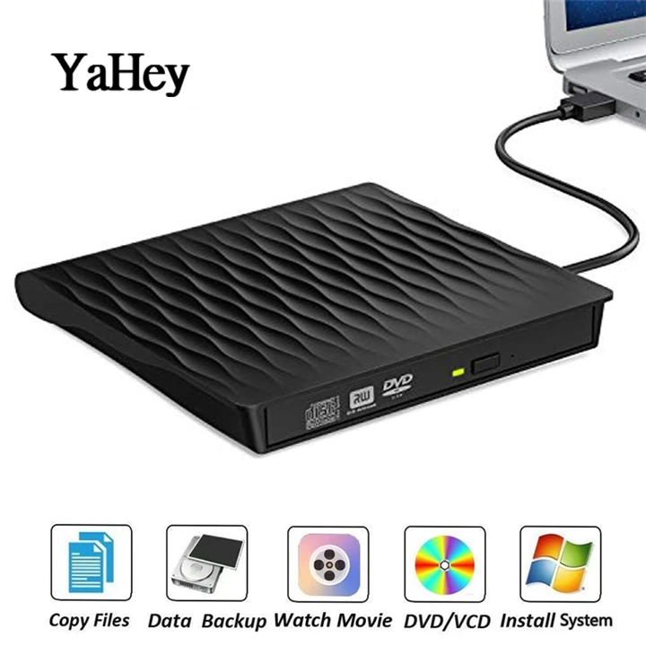 Внешний DVD привод USB 3,0 Оптический компакт-диск DVD RW ГОРЕЛКА Recoeder type-C портативный CD dvd-плеер для настольного ноутбука apple MAC PC