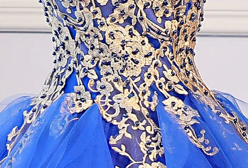 Ball Gowns For Adults Puffy Dresses For Prom Dresses Applique Long Costumes Chorus Vestido Robe De Gala Dresses TS958
