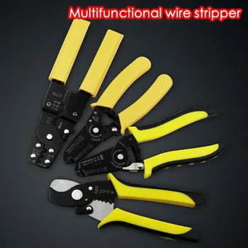 

Multitool Pliers Stripper For Cable Wire Cutter Crimping Tools Multitool Connector Functional Snap Ring Terminals Crimpper Tools