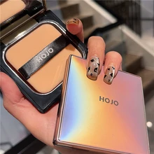 Hojo Gezicht Poeder Foundation 3 Kleuren Make-Up Olie Controle Langdurige Compact Pressed Powder Palet Contour Concealer Cosmetica