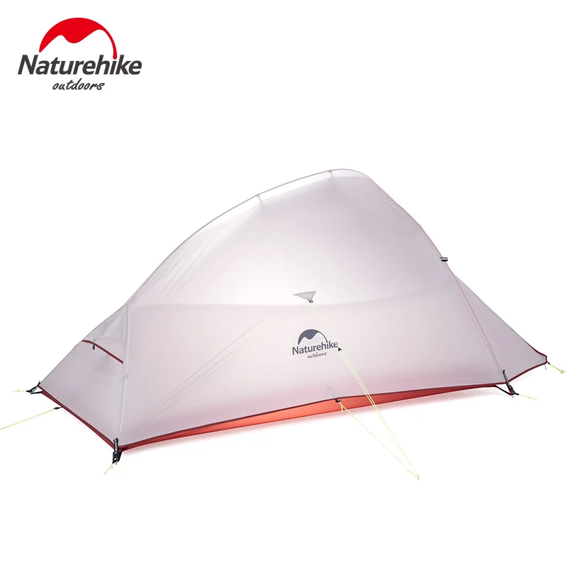 Туристическая палатка Naturehike Cloud Up Ультралегкая на 2 человек серого цвета 20D