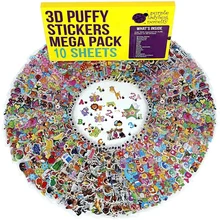 10Sheets Different 3D Cute Cartoon Stickers font b Toys b font Pegatinas Funny font b Toy