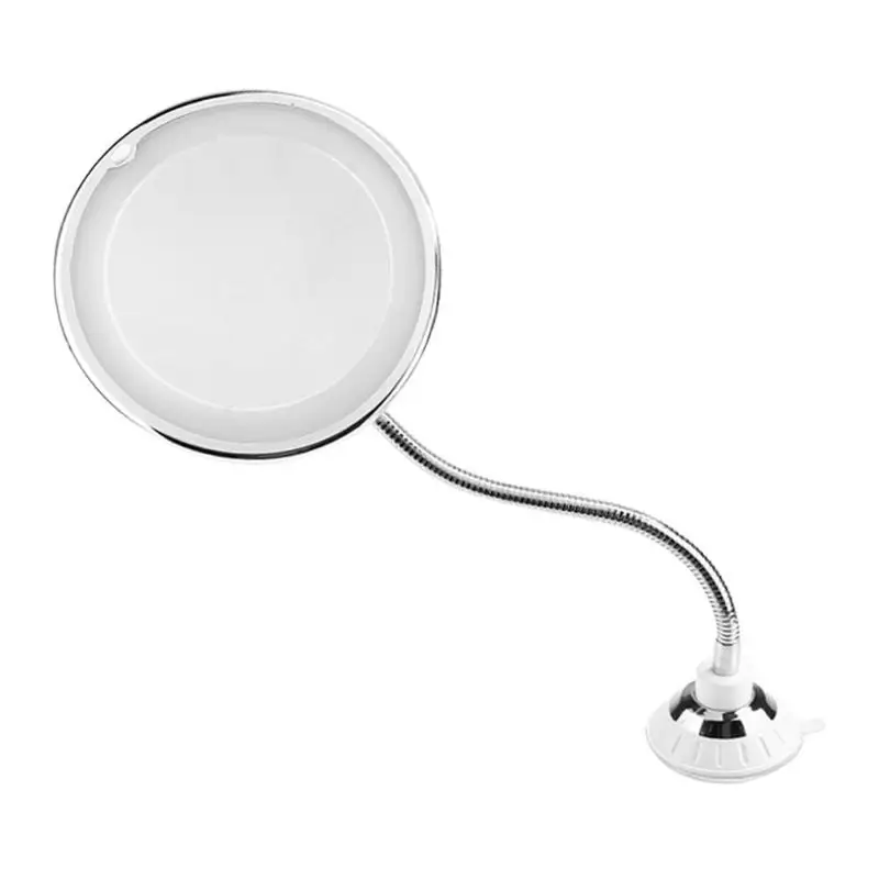 360 градусов 10X складной вращающийся макияж зеркало светодиодный увеличительное косметическое зеркало зеркала для ванной