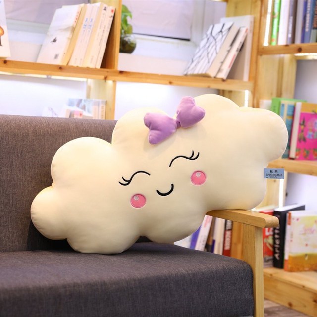Cloud Pillow Sofa Bedside Cushion Baby Bed Decoration Girl Stuffed Plush Toy Christmas Gift Photo Studio Photography Props