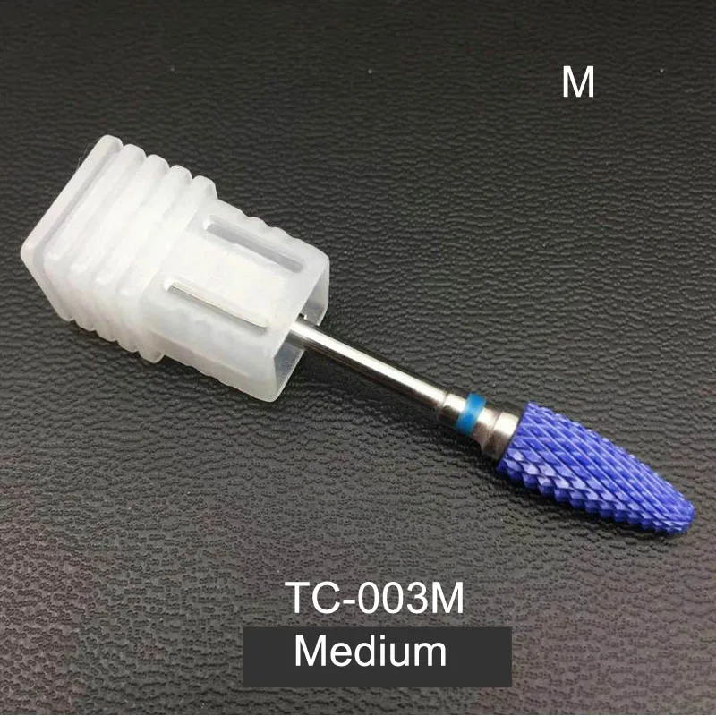 RIKONKA 1 шт. керамические сверла для ногтей фрезы для Электрический маникюр ногтей дрель маникюрный станок аксессуары пилки для ногтей инструмент - Цвет: TC-003M