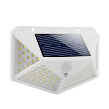

100 LED Solar Powered Light Outdoor PIR Motion Sensor Lamp Waterproof Solar Sensor Wall Light For Garden Yard Decoration