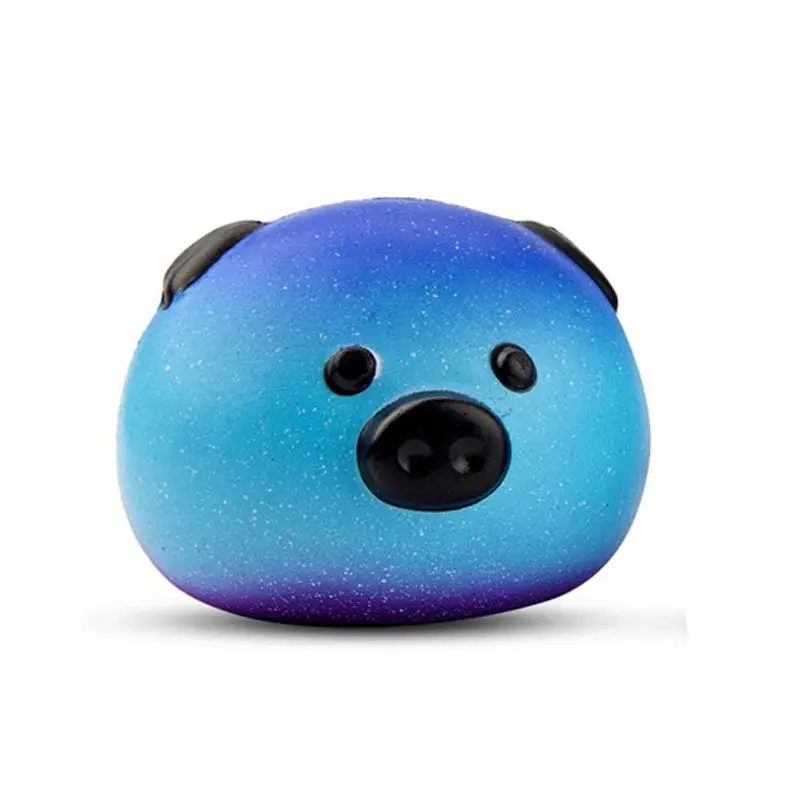 Антистрессовая милая мягкая игрушка Galaxy Pig Squishy медленно поднимающиеся животные Squishi ремешок для телефона мягкие забавные игрушки для детей