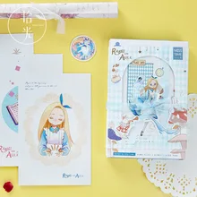 30 листов/Набор Кролик и Алиса открытка поздравительная открытка подарок на Рождество и год