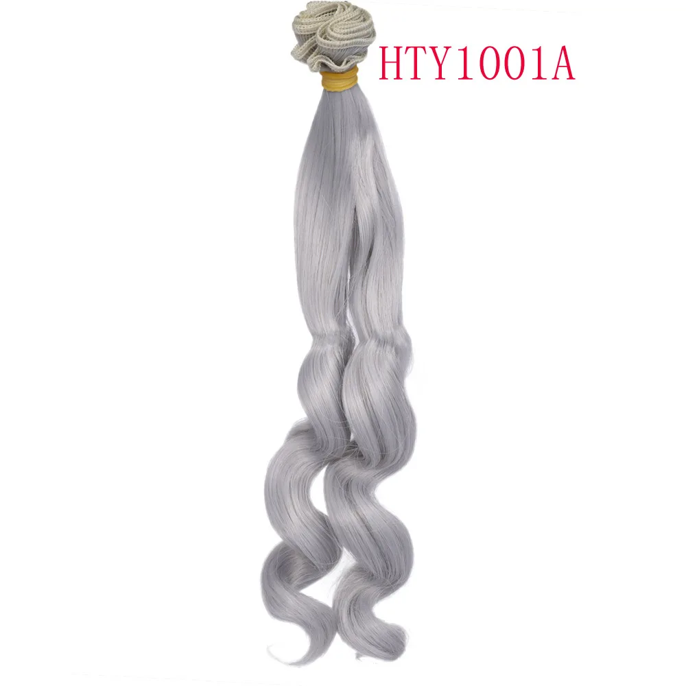 Russian Handmade Doll Hair 25 cm High Temperature Curly Hair for 1/3 1/4 1/6 BJD DIY Curly Doll Wigs Tree