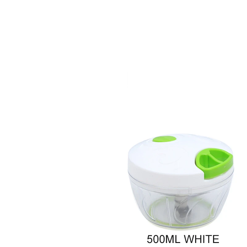 500ML WHITE 500 мл/900 мл Мощность ful ручной Мясорубка ручная мощность еда измельчитель Мясорубка миксер блендер для измельчения мяса фрукты овощи орехи трав мясорубка измельчитель электрический электромясорубка блендер - Цвет: 500ML WHITE