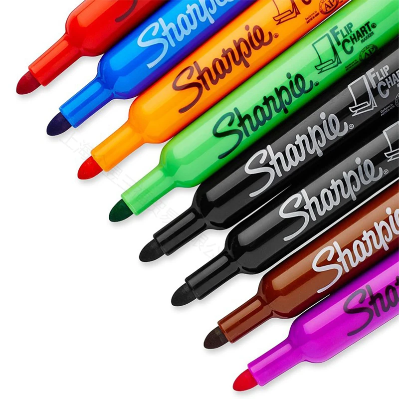 8 Pens/box American Sanford Sharpie Whiteboard Marker Set Flipchart Mark  Hanging Paperboard Special Pen Round Head 22480 - Whiteboard Marker -  AliExpress