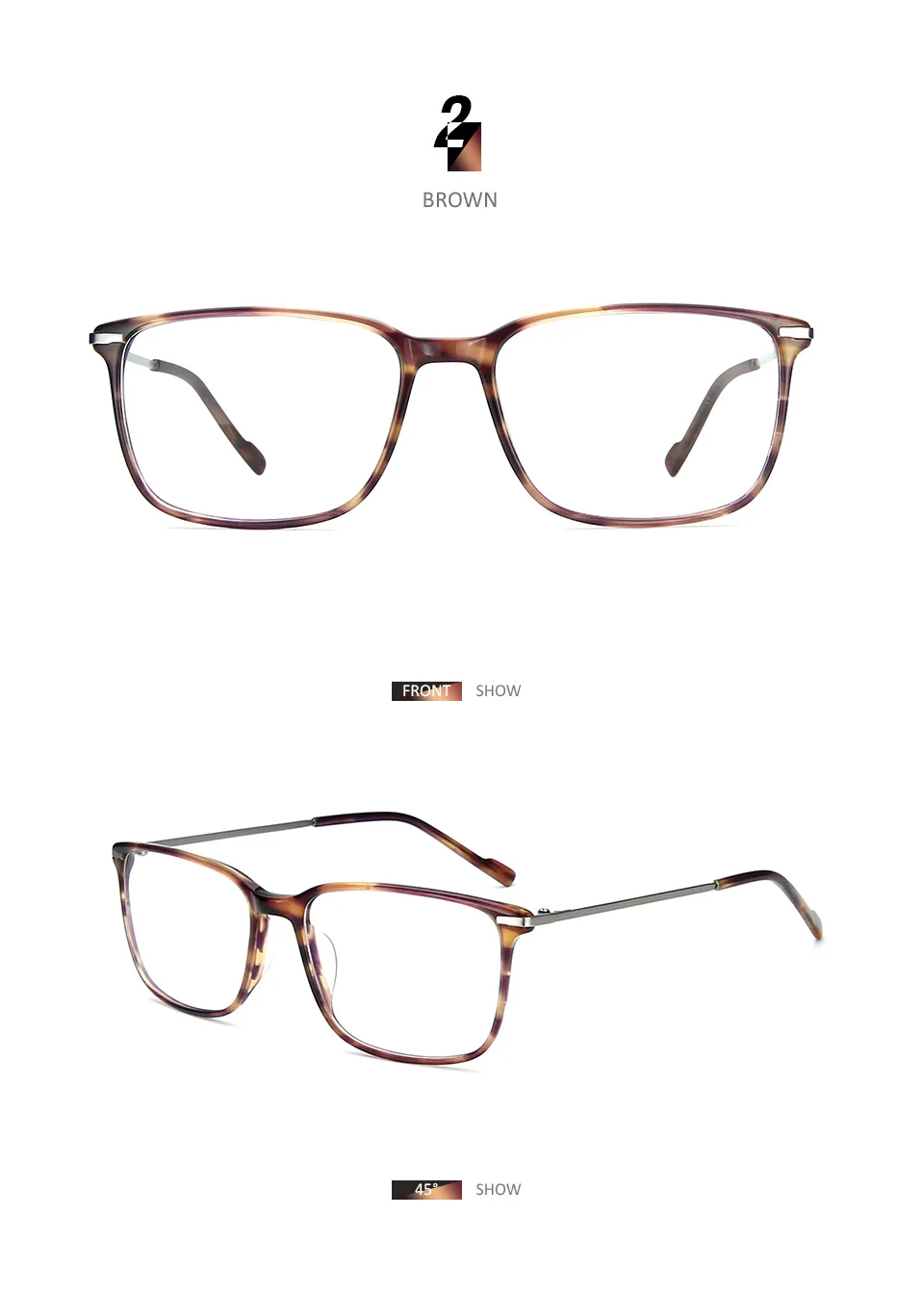 BLUEMOKY Square Glasses Frame Men Optical Myopia Glasses Frame Fashion Eyeglasses Transparent Clear Lens Glasses Eyewear