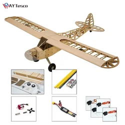 AYtesco – avion à envergure de 1.2M J3 modèle Balsa en bois, modèle Pipoprto, Kits de construction d'avion modèle RC 