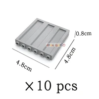 10pcs DIY Building Blocks Wall Bricks 1x6x5 Dots Educational Creative Plastic Toys for Children Compatible With Brand 23405 2