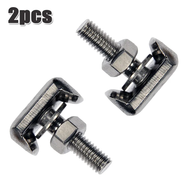 

2 Pcs Battery Cable Terminal Connectors Stainless Steel T-Bolt Replace Kit #19116852 # 6X0915138 # 64740