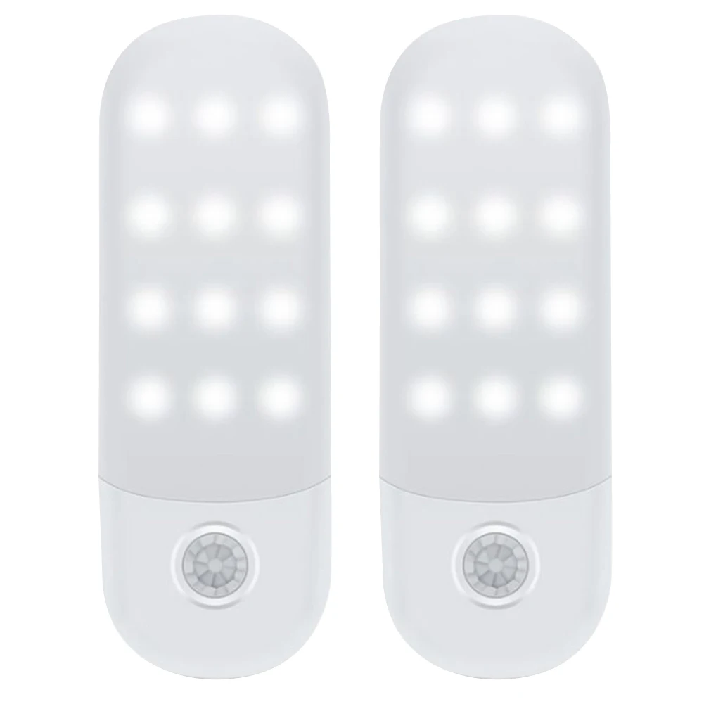 

USB Charging Smart LED Cupboard Hallway Stick On Motion Sensor Closet Built In Magnet Stairs Home Adhesive Night Light Bedroom