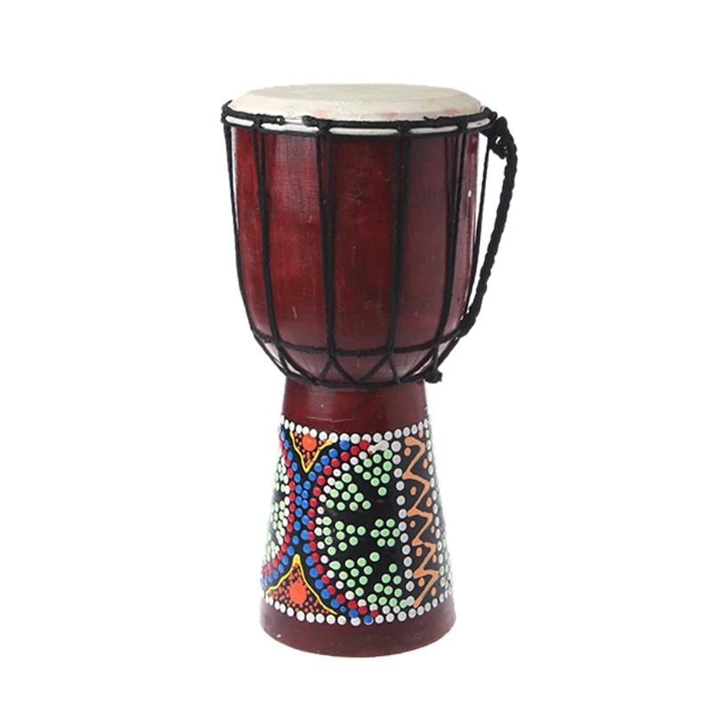 30cm Professional African Djembe Drum Bongo Wooden Good Sound Musical Instrument Q6PB