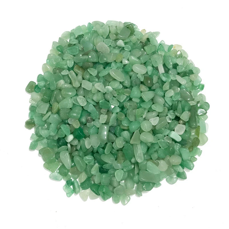 100g 4sizes Natural Aventurine Quartz Raw Ore Crushed Quartz Gravel Crystal Stone Aquarium